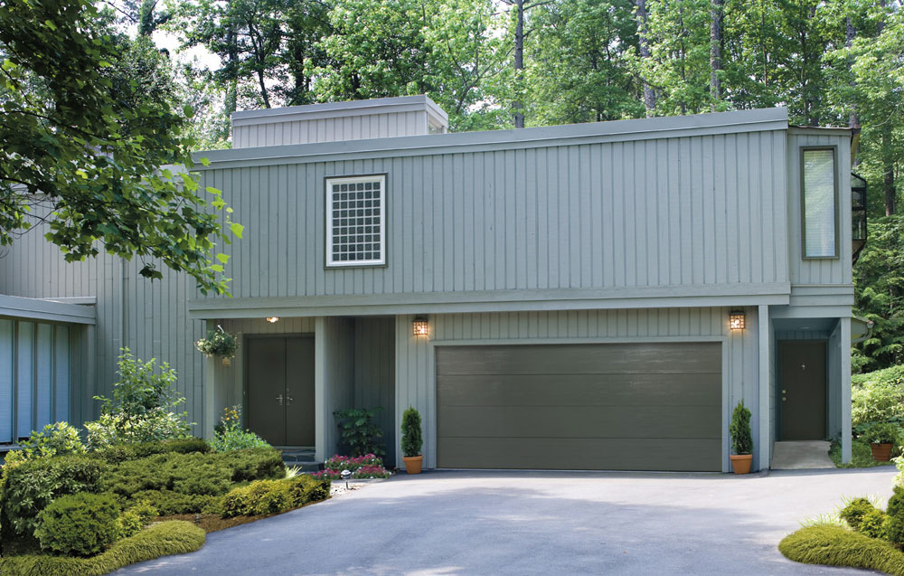 traditional-gray-wood-gray-door